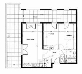 plan appartement 47 m2